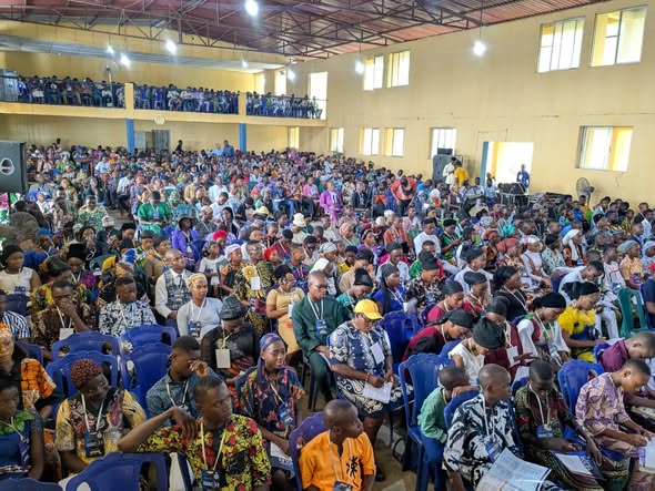 Young people gathered at the 2025 Obong Christian Youth Forum